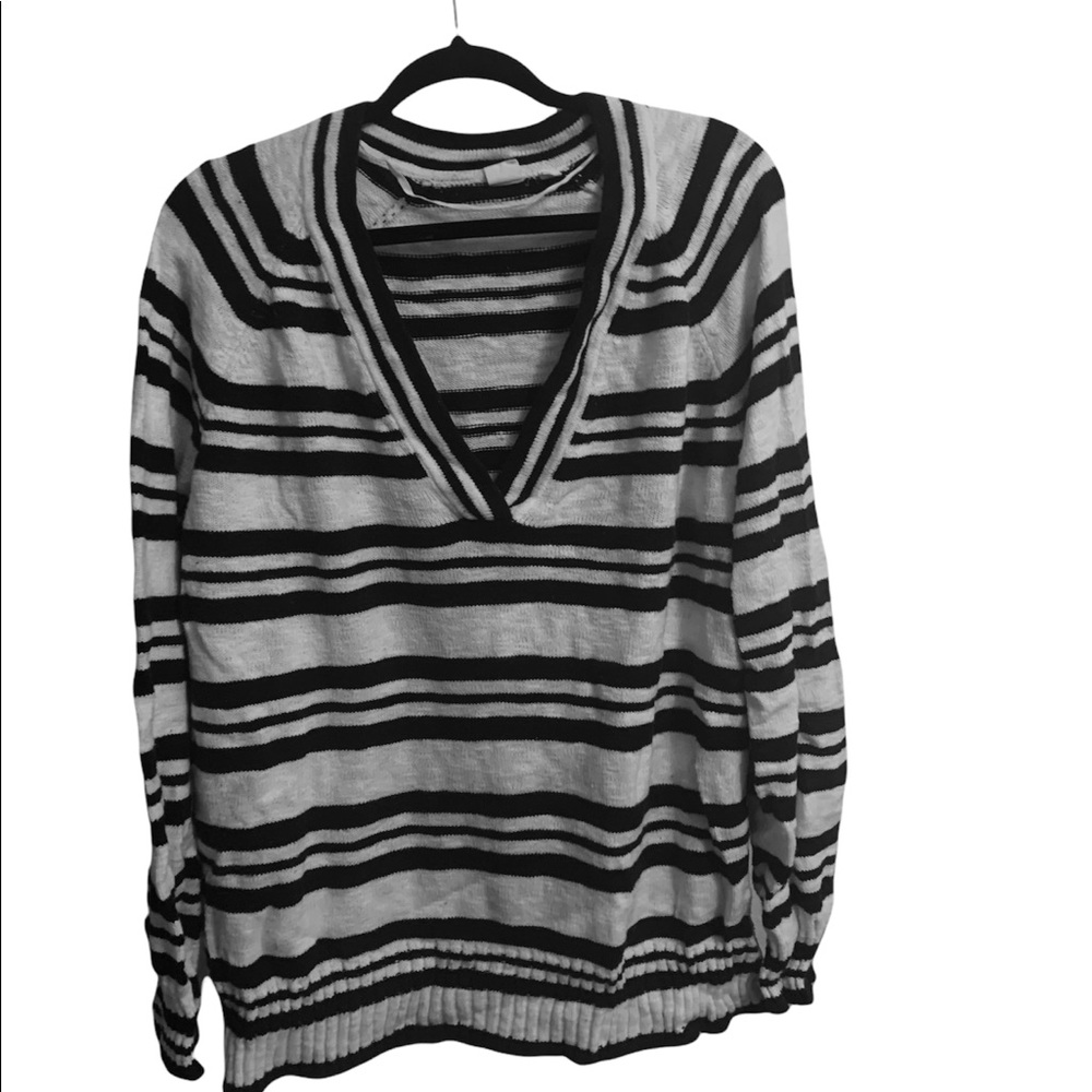 navy blue and white striped sweater size XL by GAP